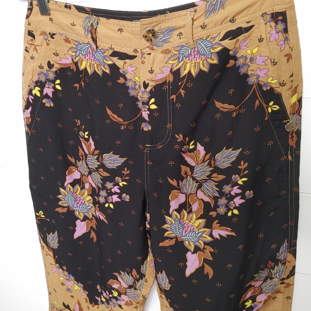 Scotch & Soda Linen Blend Floral Printed Straight Leg Pants Size M - Picture 4 of 15